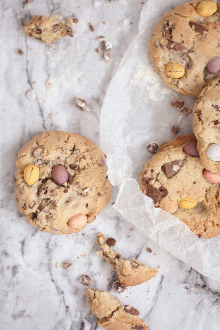 Chunky Chocolate Mini Egg Cookies