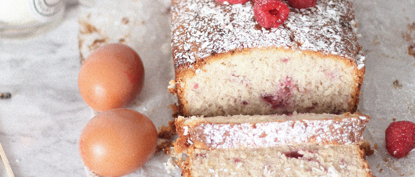 Raspberry and Coconut Loaf