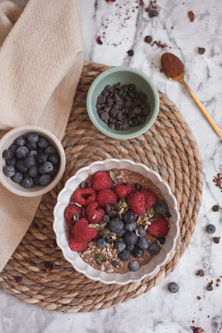 Chocolate and Peanut Butter Overnight Oats