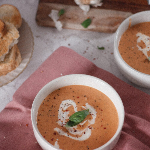 Roasted Tomato and Sweet Potato Soup